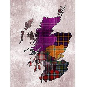 Wee Blue Coo Scotland Map Tartan Regions Unframed Wall Art Print Poster Home Decor Premium Wee Blue Coo Scotland Map Tartan Regions Unframed Wall Art Print Poster Home Decor Premium