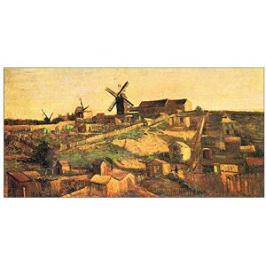ArtPlaza Van Gogh Vincent-The Montmartre hill with windmills Decorative Panel, Wood, Multi-Colour, 100 x 1.8 x 50 cm ArtPlaza Van Gogh Vincent-The Montmartre hill with windmills Decorative Panel, Wood, Multi-Colour, 100 x 1.8 x 50 cm