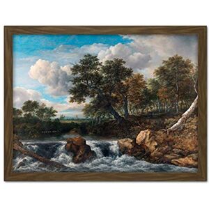 Artery8 Van Ruisdael Landscape Waterfall River Painting Artwork Framed Wall Art Print 18X24 Inch Artery8 Van Ruisdael Landscape Waterfall River Painting Artwork Framed Wall Art Print 18X24 Inch