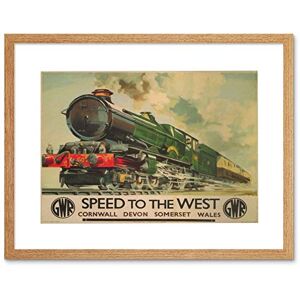 Wee Blue Coo Travel Gwr Railway Rail Train Steam Engine Retro Picture Framed Wall Art Print Wee Blue Coo Travel Gwr Railway Rail Train Steam Engine Retro Picture Framed Wall Art Print