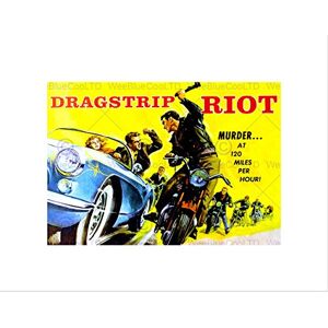 Wee Blue Coo Vintage Advert Movie Film Dragstrip Riot Wall Art Print Wee Blue Coo Vintage Advert Movie Film Dragstrip Riot Wall Art Print