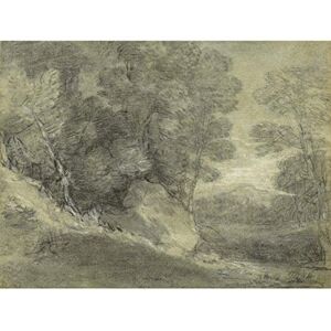 Artery8 Gainsborough Landscape Rocks Stream Distant Hill Painting Large Wall Art Poster Print Thick Paper 18X24 Inch Artery8 Gainsborough Landscape Rocks Stream Distant Hill Painting Large Wall Art Poster Print Thick Paper 18X24 Inch