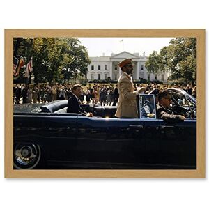 Artery8 Parade President John F Kennedy Emperor Haile Selassie Photo White House Artwork Framed Wall Art Print A4 Artery8 Parade President John F Kennedy Emperor Haile Selassie Photo White House Artwork Framed Wall Art Print A4