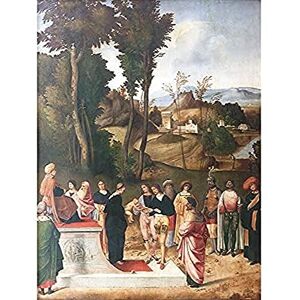 Fine Art Prints Giorgione Test Fire Moses Religiöse Malerei ungerahmt Wandkunst Poster Home Decor Premium Fine Art Prints Giorgione Test Fire Moses Religiöse Malerei ungerahmt Wandkunst Poster Home Decor Premium