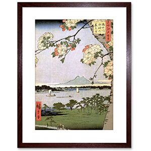 Wee Blue Coo 9x7 '' UTAGAWA HIROSHIGE JAPANESE 100 VIEWS EDO 035 FRAMED ART PRINT F97X1571 Wee Blue Coo 9x7 '' UTAGAWA HIROSHIGE JAPANESE 100 VIEWS EDO 035 FRAMED ART PRINT F97X1571