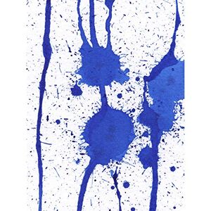 Artery8 Hendo Tanuki Abstract Blue Paint Splat Painting B Art Print Canvas Premium Wall Decor Poster Mural Artery8 Hendo Tanuki Abstract Blue Paint Splat Painting B Art Print Canvas Premium Wall Decor Poster Mural