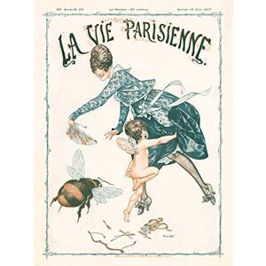 Artery8 La Vie Parisienne Cupid Stung Giant Bee Magazine Cover Large Wall Art Poster Print Thick Paper 18X24 Inch Artery8 La Vie Parisienne Cupid Stung Giant Bee Magazine Cover Large Wall Art Poster Print Thick Paper 18X24 Inch