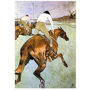 Wee Blue Coo Painting Toulouse-lautrec Jockey Old Master Wall Art Print Wee Blue Coo Painting Toulouse-lautrec Jockey Old Master Wall Art Print
