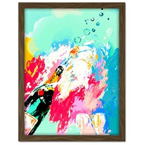 Wee Blue Coo Abstract Champagne Bottle Cork Pop Fizzy Artwork Framed Wall Art Print 18X24 Inch Wee Blue Coo Abstract Champagne Bottle Cork Pop Fizzy Artwork Framed Wall Art Print 18X24 Inch