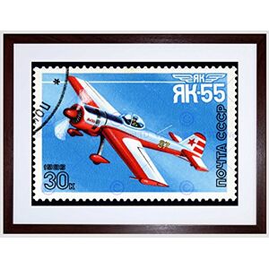 Wee Blue Coo Ussr Stamp Aviation Aircraft Russia Picture Framed Wall Art Print Wee Blue Coo Ussr Stamp Aviation Aircraft Russia Picture Framed Wall Art Print