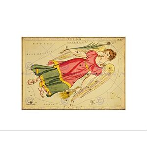 Wee Blue Coo PAINTINGS DRAWING STAR MAP VIRGO VIRGIN CONSTELLATION FRAMED ART PRINT B12X10929 Wee Blue Coo PAINTINGS DRAWING STAR MAP VIRGO VIRGIN CONSTELLATION FRAMED ART PRINT B12X10929