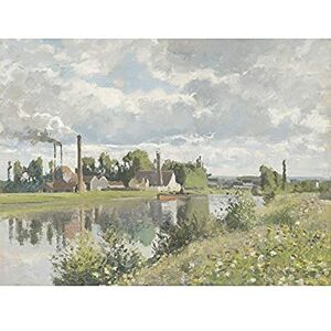 Artery8 Pissarro The River Oise Near Pontoise 1873 Painting Unframed Wall Art Print Poster Home Decor Premium Artery8 Pissarro The River Oise Near Pontoise 1873 Painting Unframed Wall Art Print Poster Home Decor Premium