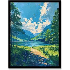 Artery8 Lake District Windermere Acrylic Landscape Summer Living Room Artwork Framed Wall Art Print 18X24 Inch Artery8 Lake District Windermere Acrylic Landscape Summer Living Room Artwork Framed Wall Art Print 18X24 Inch