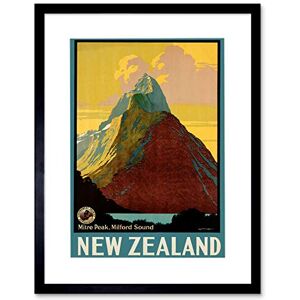 Wee Blue Coo Mitre Peak Milford Sound New Zealand Lake Cloud Picture Framed Wall Art Print Wee Blue Coo Mitre Peak Milford Sound New Zealand Lake Cloud Picture Framed Wall Art Print