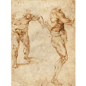 Fine Art Prints Michelangelo Buonarroti Two Nude Studies Unframed Wall Art Print Poster Home Decor Premium Fine Art Prints Michelangelo Buonarroti Two Nude Studies Unframed Wall Art Print Poster Home Decor Premium