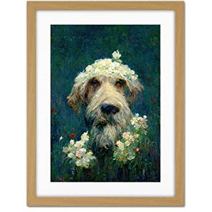 Doppelganger33 LTD Airedale Terrier Dog Wildflower Meadow With Flowers Claude Monet Style Artwork Framed Wall Art Print 18X24 Inch Doppelganger33 LTD Airedale Terrier Dog Wildflower Meadow With Flowers Claude Monet Style Artwork Framed Wall Art Print 18X24 Inch