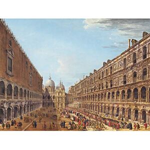 Fine Art Prints Joli Courtyard Procession Venice Italy Painting Large Print Poster Wall Art Decor Picture Fine Art Prints Joli Courtyard Procession Venice Italy Painting Large Print Poster Wall Art Decor Picture