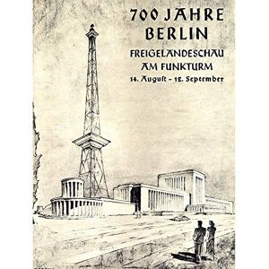 Wee Blue Coo Vintage Illustration Exhibition Berlin 700 Radio Mast Germany Art Print Poster Wall Decor 12X16 Inch Wee Blue Coo Vintage Illustration Exhibition Berlin 700 Radio Mast Germany Art Print Poster Wall Decor 12X16 Inch