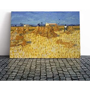 Big Box Art Canvas Print Wall Art Vincent Van Gogh Corn Harvest in Province Mounted & Stretched Box Frame Picture Home Decor for Kitchen, Living Room, Bedroom, Hallway, Multi-Colour, 24x16 Inch Big Box Art Canvas Print Wall Art Vincent Van Gogh Corn Harvest in Province Mounted & Stretched Box Frame Picture Home Decor for Kitchen, Living Room, Bedroom, Hallway, Multi-Colour, 24x16 Inch