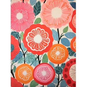 Artery8 Pomegranate Tree Flowers in Bloom Mediterranean Bright Floral Abstract Artwork Extra Large XL Wall Art Poster Print Artery8 Pomegranate Tree Flowers in Bloom Mediterranean Bright Floral Abstract Artwork Extra Large XL Wall Art Poster Print