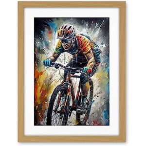 Artery8 Bike Rider Racing Paint Splat Sport Bicycle Race Artwork Framed Wall Art Print 18X24 Inch Artery8 Bike Rider Racing Paint Splat Sport Bicycle Race Artwork Framed Wall Art Print 18X24 Inch
