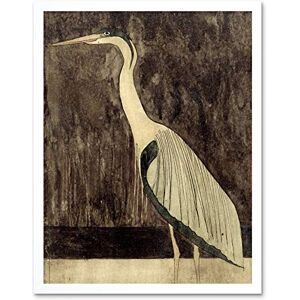 Artery8 Mesquita Heron Bird Animal Nature Drawing Art Print Framed Poster Wall Decor 12x16 inch Artery8 Mesquita Heron Bird Animal Nature Drawing Art Print Framed Poster Wall Decor 12x16 inch