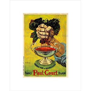 Wee Blue Coo Ad Drink Alcohol Wine Paul Court Dijon France Grape Wall Art Print Wee Blue Coo Ad Drink Alcohol Wine Paul Court Dijon France Grape Wall Art Print