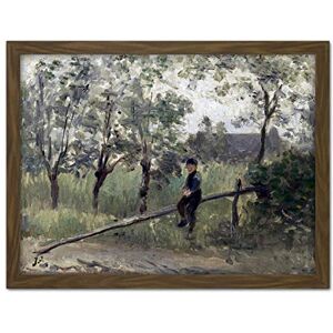 Artery8 Jozef Israels Country Boy On Pole Barrier Painting Artwork Framed Wall Art Print 18X24 Inch Artery8 Jozef Israels Country Boy On Pole Barrier Painting Artwork Framed Wall Art Print 18X24 Inch