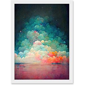 Doppelganger33 LTD Beach Sunset In Bubble Clouds Dreamy Surreal Abstract Artwork Framed A3 Wall Art Print Doppelganger33 LTD Beach Sunset In Bubble Clouds Dreamy Surreal Abstract Artwork Framed A3 Wall Art Print