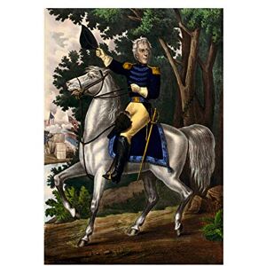Wee Blue Coo War Painting 1812 Major General Andrew Jackson Wall Art Print Wee Blue Coo War Painting 1812 Major General Andrew Jackson Wall Art Print