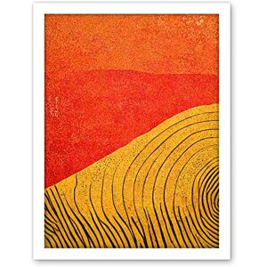 Wee Blue Coo Abstract Hilltop Sunset Walkabout Australia Mustard Coral Artwork Framed Wall Art Print 18X24 Inch Wee Blue Coo Abstract Hilltop Sunset Walkabout Australia Mustard Coral Artwork Framed Wall Art Print 18X24 Inch