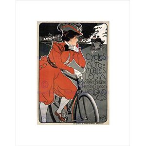 Wee Blue Coo Ad Bicycle Car Automobile Liege Belgium Victorian Vintage Wall Art Print Wee Blue Coo Ad Bicycle Car Automobile Liege Belgium Victorian Vintage Wall Art Print