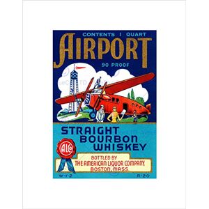Wee Blue Coo Advert Drink Alcohol Bourbon Whiskey Airport USA Wall Art Print Wee Blue Coo Advert Drink Alcohol Bourbon Whiskey Airport USA Wall Art Print