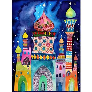 Artery8 Mosque At Midnight Folk Art Unframed Wall Art Print Poster Home Decor Premium Artery8 Mosque At Midnight Folk Art Unframed Wall Art Print Poster Home Decor Premium