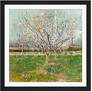 Fine Art Prints Vincent Van Gogh Orchard In Blossom Plum Trees Square Wooden Framed Wall Art Print Picture 16X16 Inch Fine Art Prints Vincent Van Gogh Orchard In Blossom Plum Trees Square Wooden Framed Wall Art Print Picture 16X16 Inch