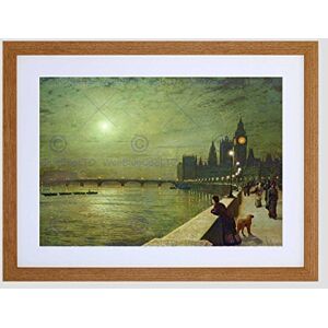 Wee Blue Coo John Atkinson Grimshaw Reflections On Thames 1880 Framed Wall Art Print Wee Blue Coo John Atkinson Grimshaw Reflections On Thames 1880 Framed Wall Art Print