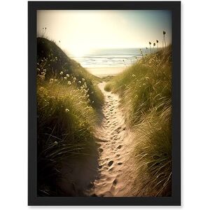 Artery8 Summer Beach Path Photograph Bright Sunny Sandy Coastal Landscape Seascape Artwork Framed A3 Wall Art Print Artery8 Summer Beach Path Photograph Bright Sunny Sandy Coastal Landscape Seascape Artwork Framed A3 Wall Art Print