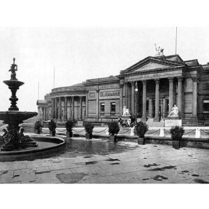 Wee Blue Coo Liverpool The Gallery And Museum England Old BW Art Print Poster Wall Decor 12X16 Inch Wee Blue Coo Liverpool The Gallery And Museum England Old BW Art Print Poster Wall Decor 12X16 Inch