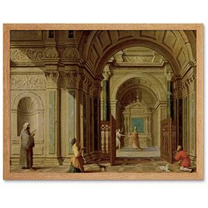 Artery8 De Giselaer Archangel Gabriel Appearing Zacharias Art Print Framed Poster Wall Decor 12x16 inch Artery8 De Giselaer Archangel Gabriel Appearing Zacharias Art Print Framed Poster Wall Decor 12x16 inch