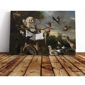Big Box Art Canvas Print Wall Art Melchior d'Hondecoeter Owl and Other Birds Mounted & Stretched Box Frame Picture Home Decor for Kitchen, Living Room, Bedroom, Hallway, Multi-Colour, 20x14 Inch Big Box Art Canvas Print Wall Art Melchior d'Hondecoeter Owl and Other Birds Mounted & Stretched Box Frame Picture Home Decor for Kitchen, Living Room, Bedroom, Hallway, Multi-Colour, 20x14 Inch