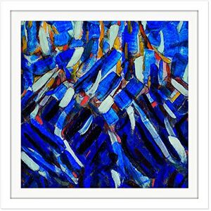Fine Art Prints Rohlfs Abstraction Blue Mountain Painting Square Wooden Framed Wall Art Print Picture 16X16 Inch Fine Art Prints Rohlfs Abstraction Blue Mountain Painting Square Wooden Framed Wall Art Print Picture 16X16 Inch