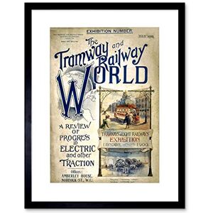 Wee Blue Coo Transport Railway Tram Electric London UK Vintage Advert Framed Wall Art Print Wee Blue Coo Transport Railway Tram Electric London UK Vintage Advert Framed Wall Art Print