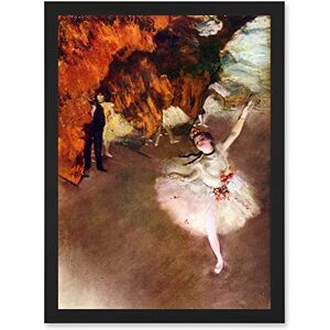 Artery8 Painting Degas Prima Ballerina Ballet Dancer Old Master Artwork Framed Wall Art Print A4 Artery8 Painting Degas Prima Ballerina Ballet Dancer Old Master Artwork Framed Wall Art Print A4