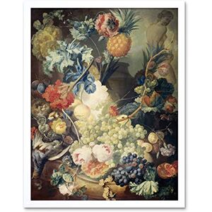 Artery8 Van Os Still Life Flowers Fruits Birds Painting Art Print Framed Poster Wall Decor 12x16 inch Artery8 Van Os Still Life Flowers Fruits Birds Painting Art Print Framed Poster Wall Decor 12x16 inch
