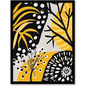 Artery8 Abstract Botanical Leaves Branches Painting Living Room Artwork Framed Wall Art Print A4 Artery8 Abstract Botanical Leaves Branches Painting Living Room Artwork Framed Wall Art Print A4