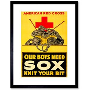 Wee Blue Coo WAR WWI RED CROSS CHARITY ADVERT KNITTED SOX SOCKS FRAMED ART PRINT B12X7709 Wee Blue Coo WAR WWI RED CROSS CHARITY ADVERT KNITTED SOX SOCKS FRAMED ART PRINT B12X7709
