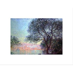 Wee Blue Coo Claude Monet Antibes Seen From La Salis Old Master Wall Art Print Wee Blue Coo Claude Monet Antibes Seen From La Salis Old Master Wall Art Print