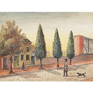 Artery8 Chappel New York Strawberry Pedlar 1870 Painting Unframed Wall Art Print Poster Home Decor Premium Artery8 Chappel New York Strawberry Pedlar 1870 Painting Unframed Wall Art Print Poster Home Decor Premium