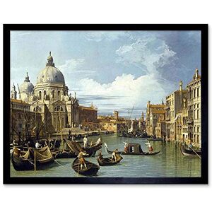 Wee Blue Coo Canaletto The Entrance To Grand Canal Venice Old Master Painting Art Print Framed Poster Wall Decor 12X16 Inch Wee Blue Coo Canaletto The Entrance To Grand Canal Venice Old Master Painting Art Print Framed Poster Wall Decor 12X16 Inch