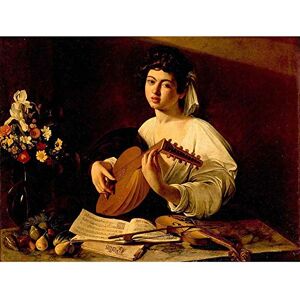 Wee Blue Coo Painting Portrait Study Caravaggio Lute Player Art Print Poster Wall Decor 12X16 Inch Wee Blue Coo Painting Portrait Study Caravaggio Lute Player Art Print Poster Wall Decor 12X16 Inch